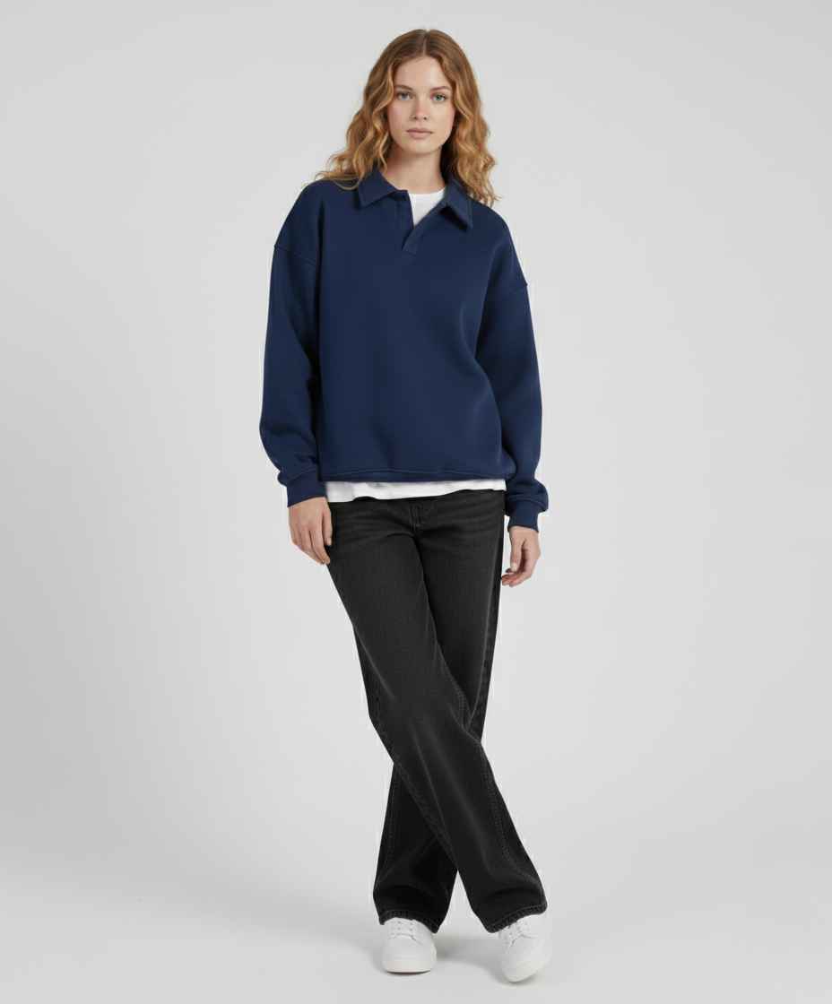 "Old Money" Polo in Navy