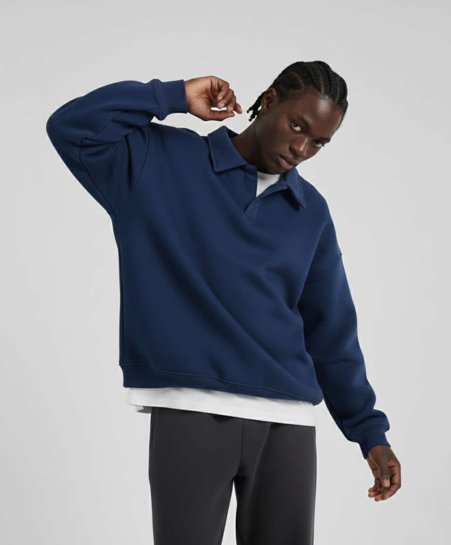 "Old Money" Polo in Navy